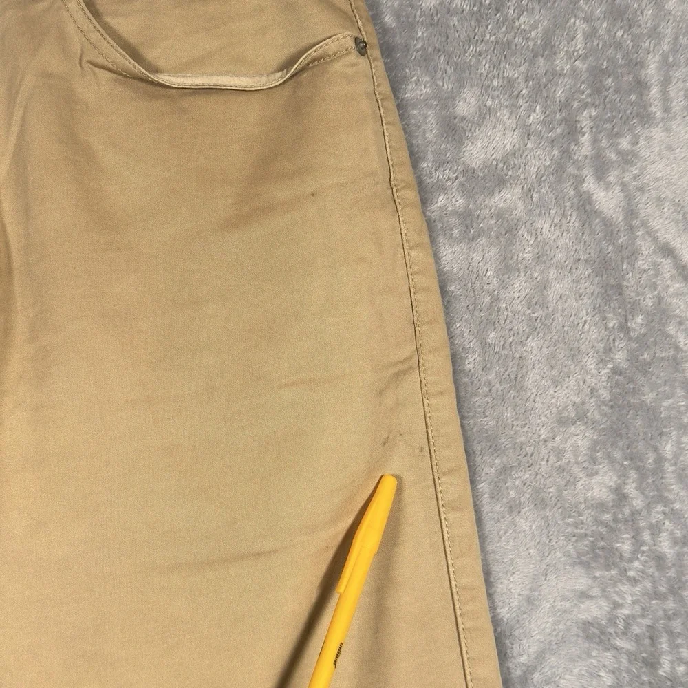 Peter Millar Sateen Stretch‎ 5 Pocket Pants Mens 33x32 Cotton Blend Golf Tan